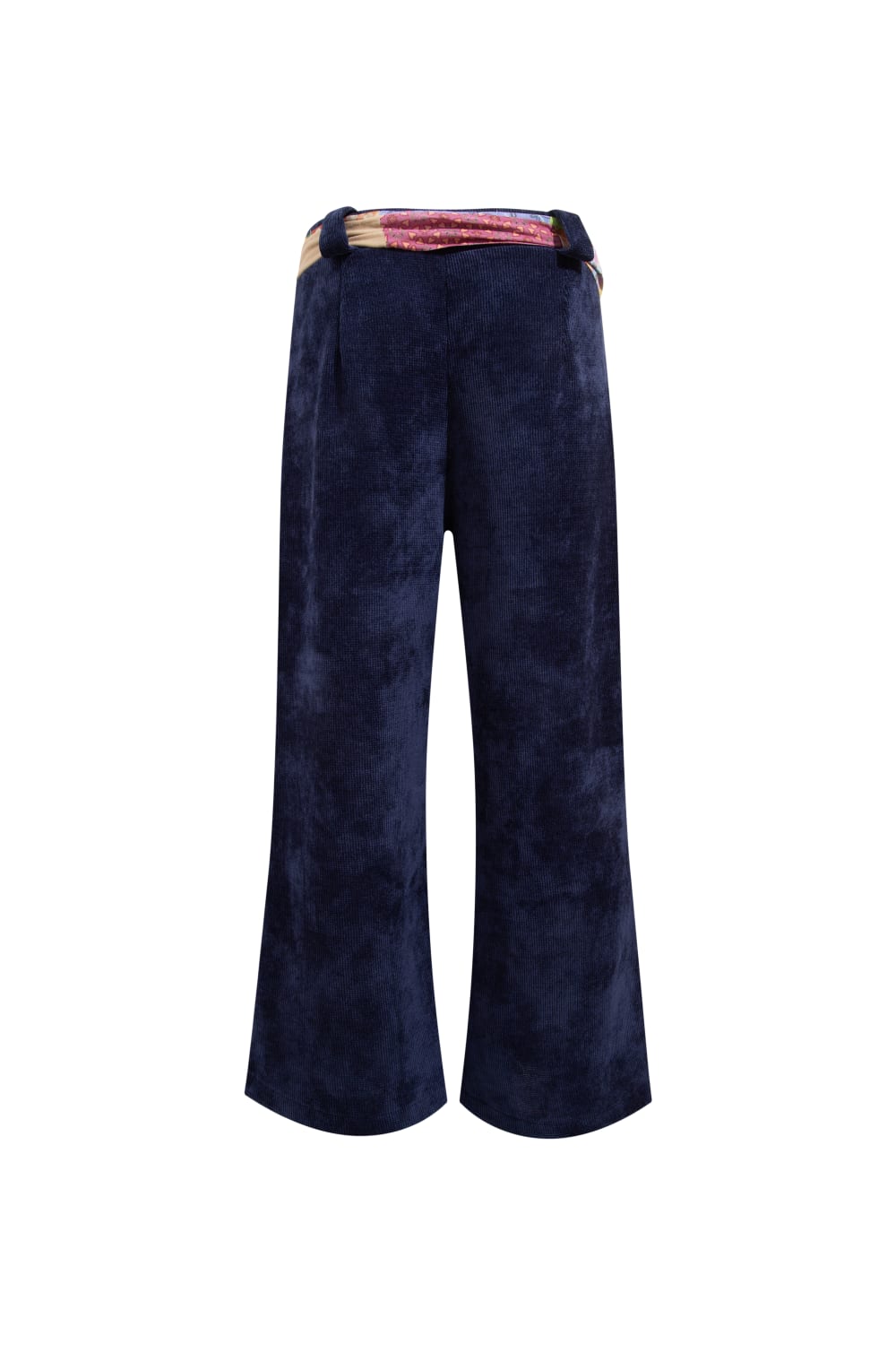 Le-Monade Dreams-Şönil Patch Kemer Detaylı Lacivert Pantolon-Pantolon-2-Milagron.com