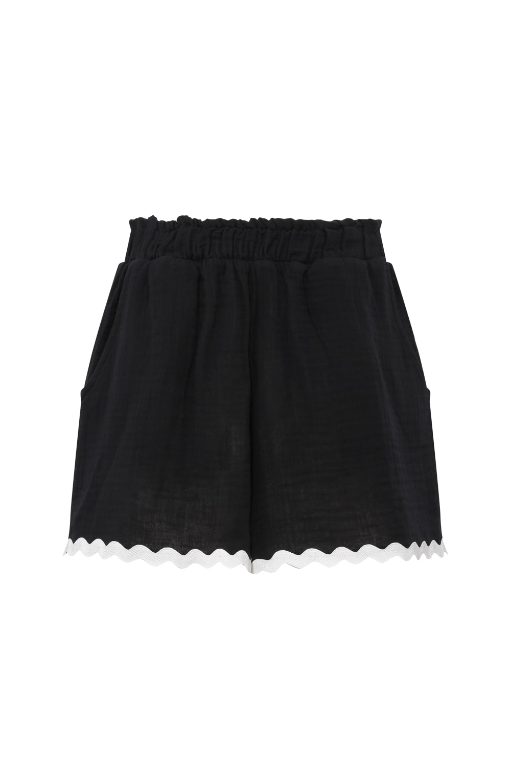 Le-Monade Dreams-Su Taşı Detaylı Siyah Şort-Şort-1-Milagron.com