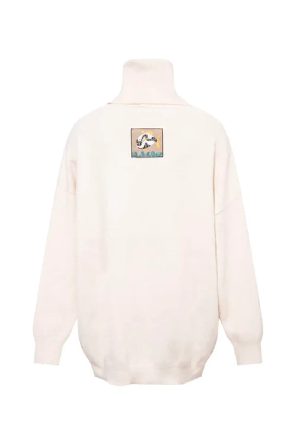 Le-Monade Dreams-Triko Ekru Oversize Tunik-Kazak & Triko-2-Milagron.com