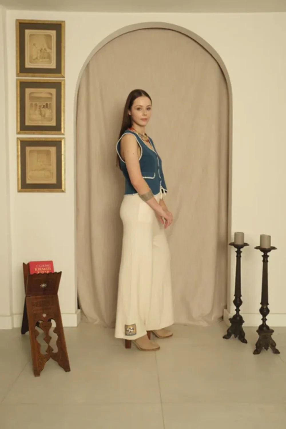 Le-Monade Dreams-Triko Ekru Pantolon-Pantolon-4-Milagron.com