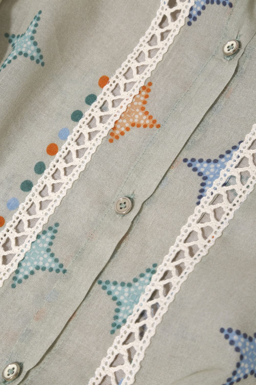 Le-Monade Dreams-Yıldız Desenli Kopanaki Detaylı Uzun Kol Gömlek-Gömlek-3-Milagron.com