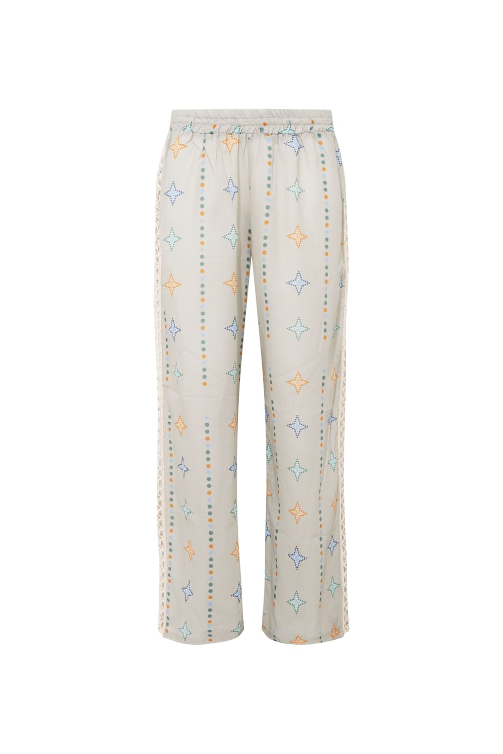 Le-Monade Dreams-Yıldız Desenli Kopanakli Detaylı Pantolon-Pantolon-1-Milagron.com