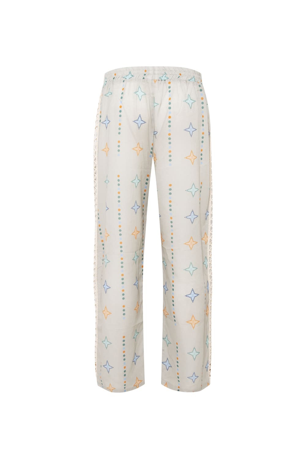 Le-Monade Dreams-Yıldız Desenli Kopanakli Detaylı Pantolon-Pantolon-3-Milagron.com