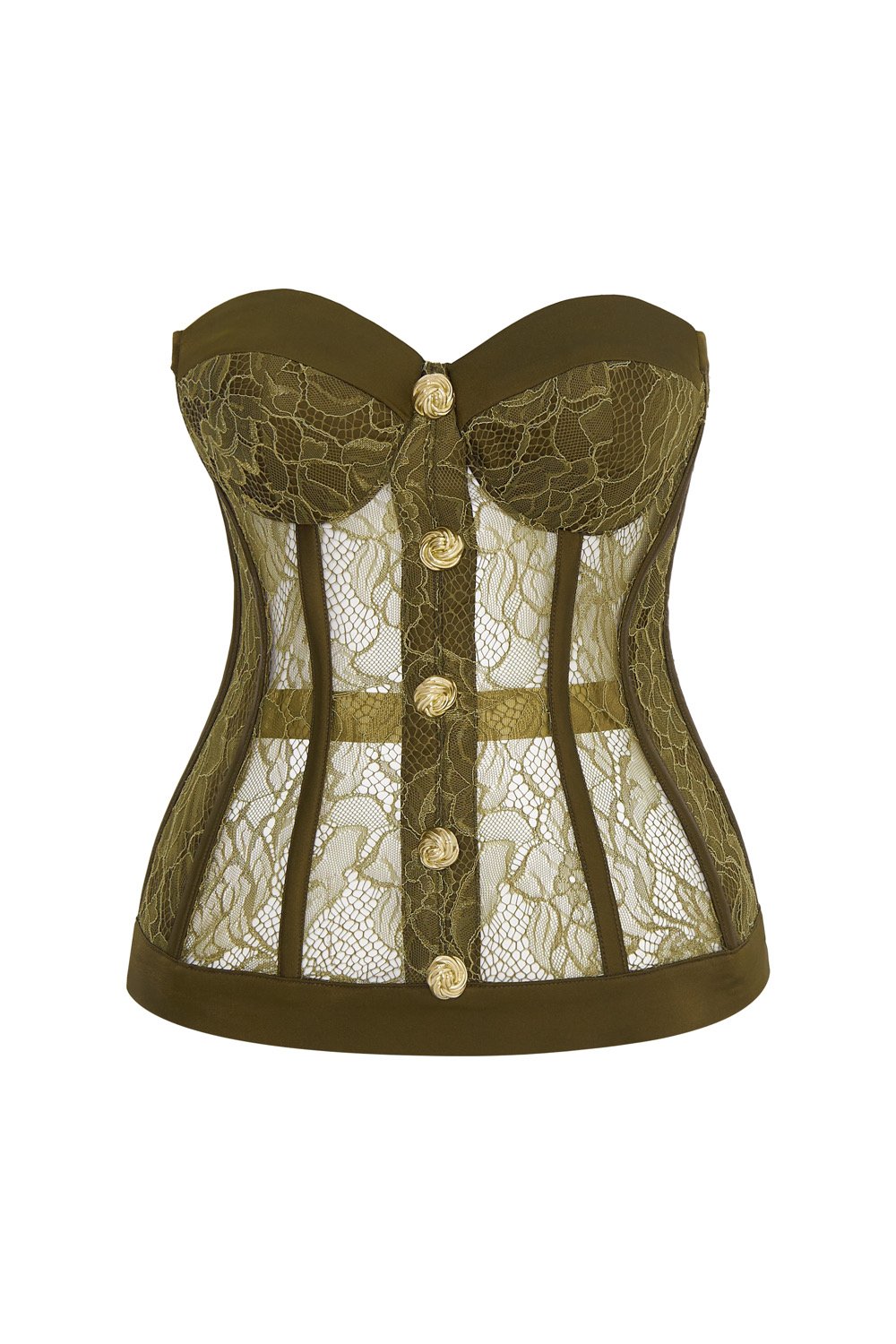 Le Reve-Lerevestudio Juliette Corset - Olive-Büstiyer-1-Milagron.com