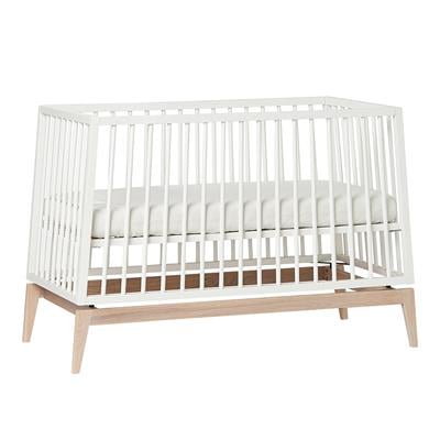 Luna Baby Cot, 120X60 Cm, White/Oak