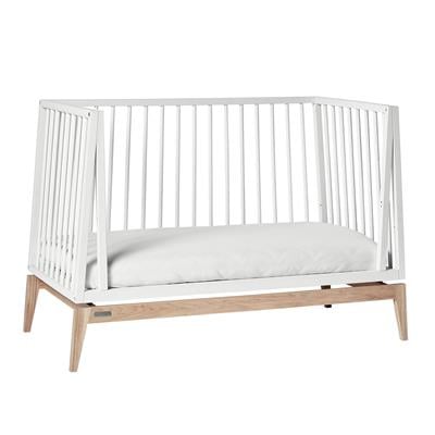 Luna Baby Cot, 120X60 Cm, White/Oak