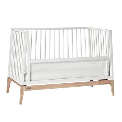 Luna Baby Cot, 120X60 Cm, White/Oak