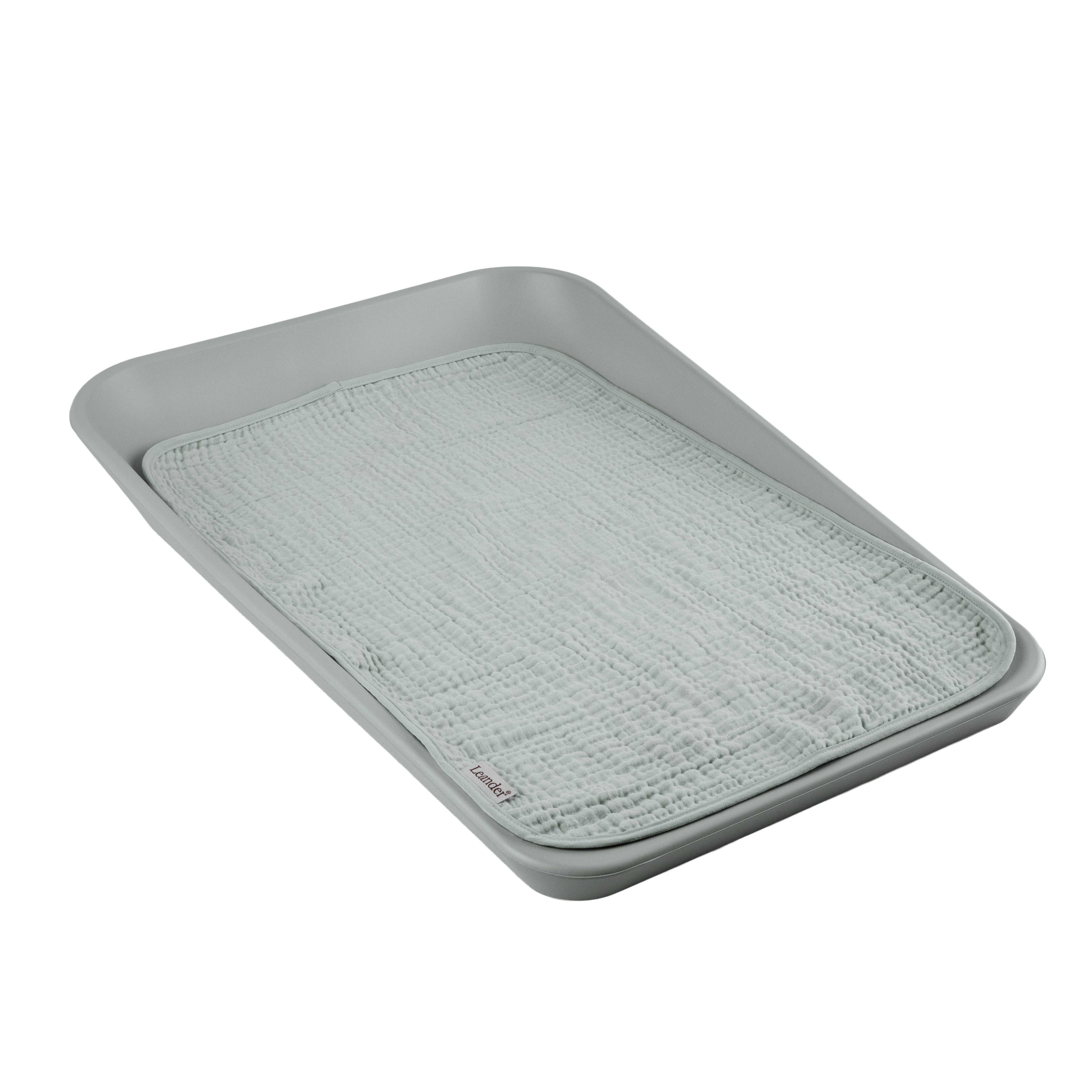 Leander Matty 2Li Set Müslin Örtü, Pearl Grey / Sage Green