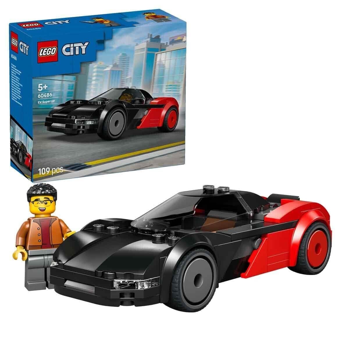 60486 Lego City Elektrikli Süper Araba 109 Parça +5 Yaş