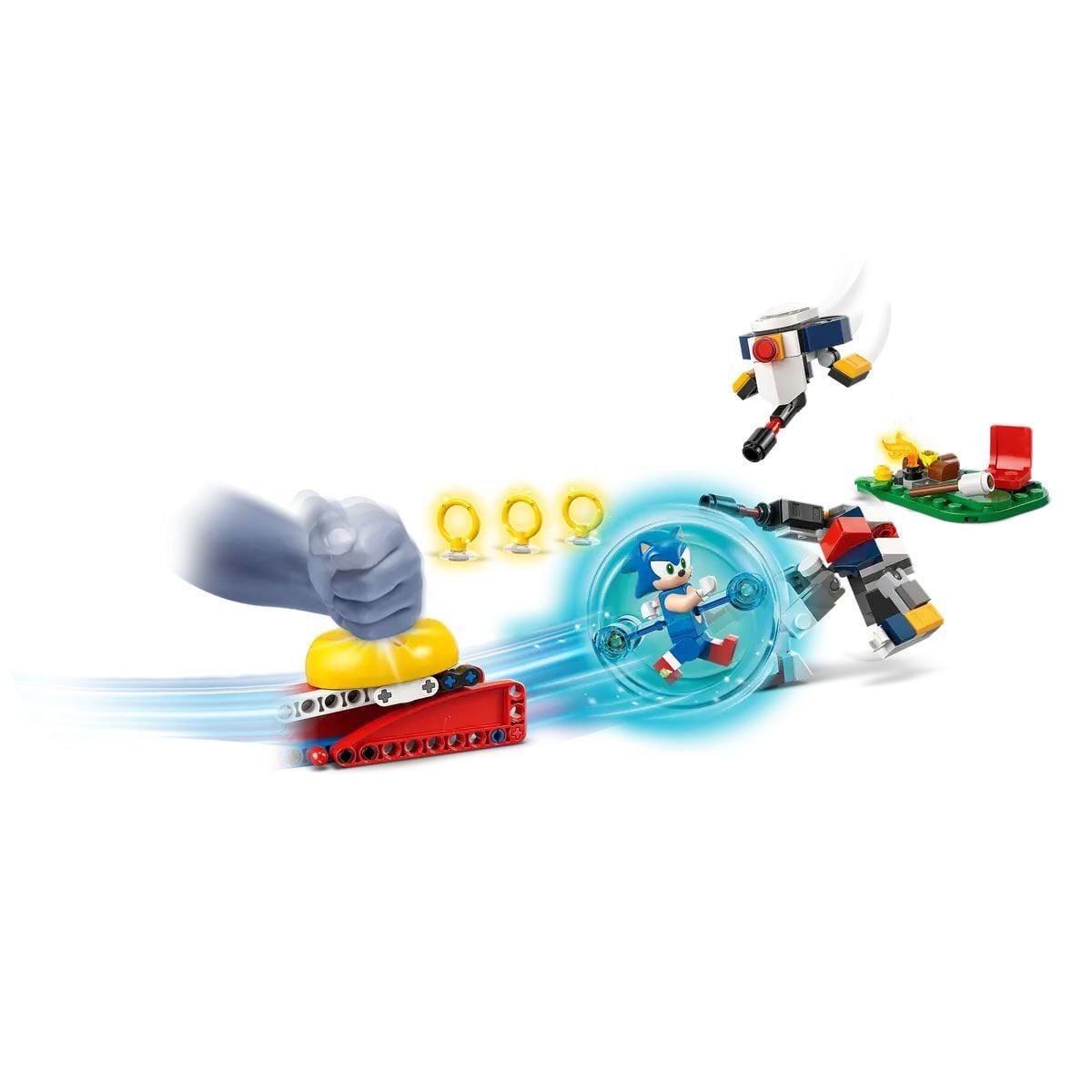 77001 Lego Sonic The Hedgehog Sonicin Kamp Ateşi Çarpışması 177 Parça +7 Yaş