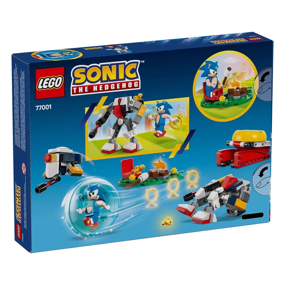 77001 Lego Sonic The Hedgehog Sonicin Kamp Ateşi Çarpışması 177 Parça +7 Yaş