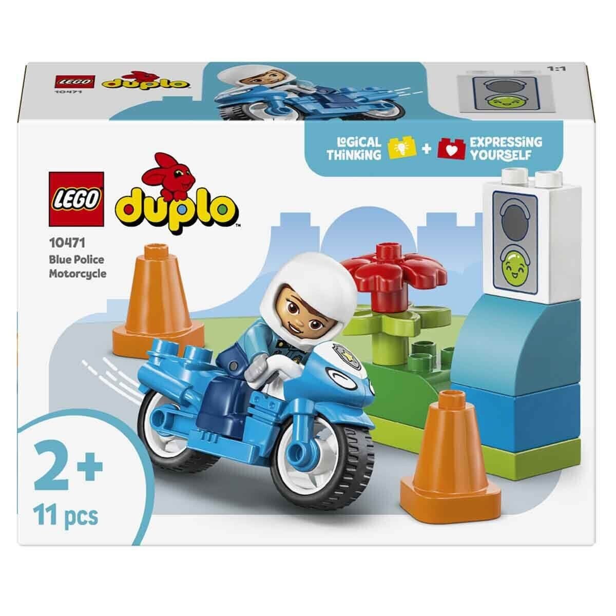 10471 Lego Duplo Mavi Polis Motosikleti 11 Parça +2 Yaş