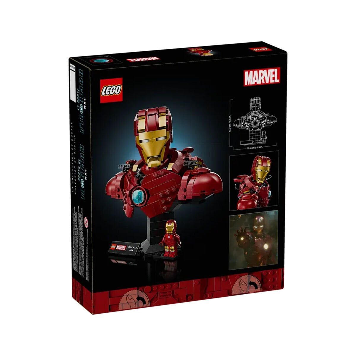 76327 Lego Marvel Iron Man Mk4 Büstü 436 Parça +18 Yaş