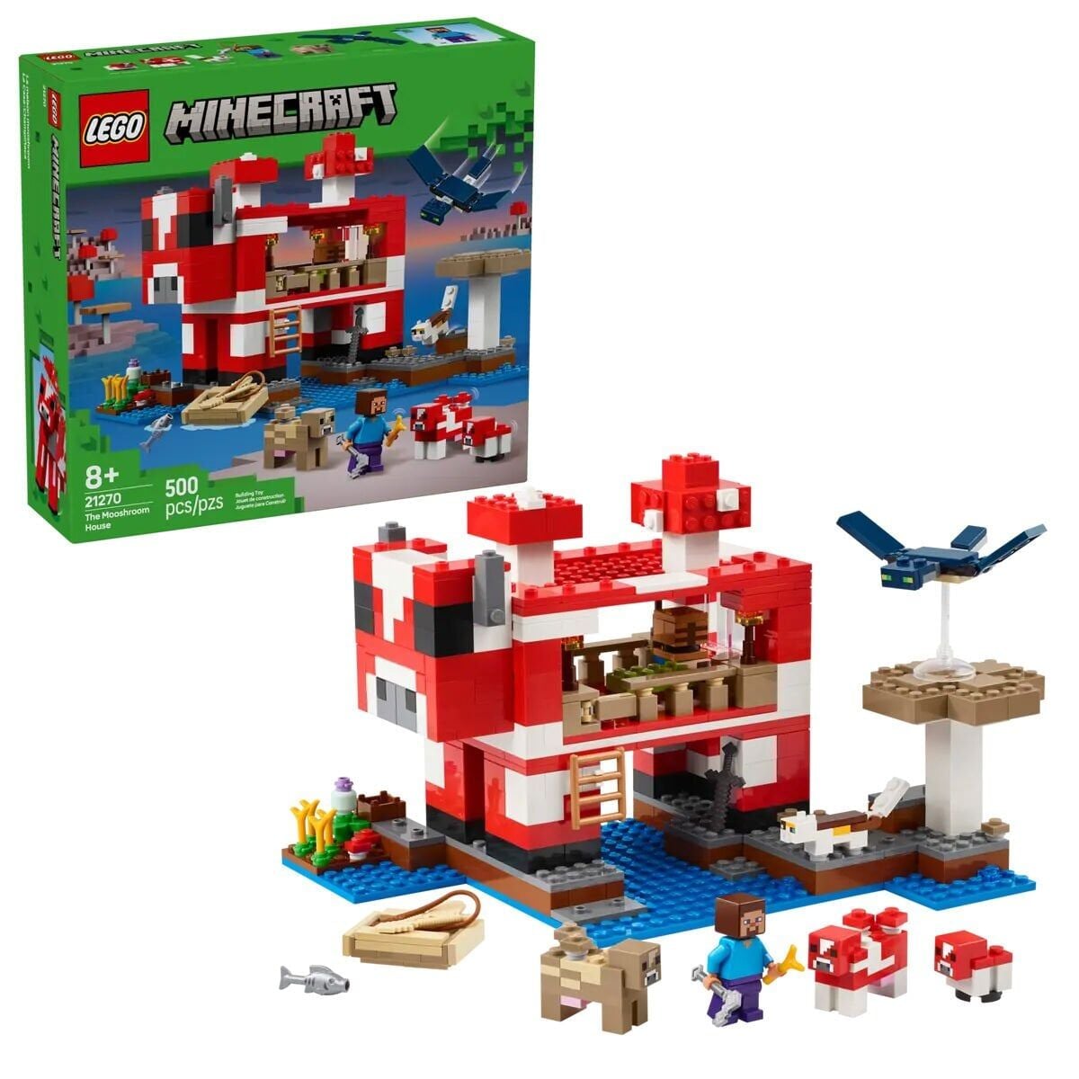 21270 Lego Minecraft Mooshroom Evi 500 Parça +8 Yaş