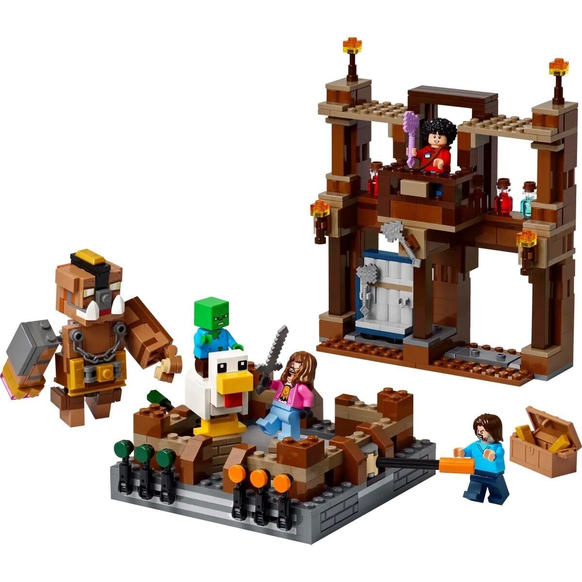 21272 Lego Minecraft Orman Malikanesi Dövüş Ringi 491 Parça +10 Yaş