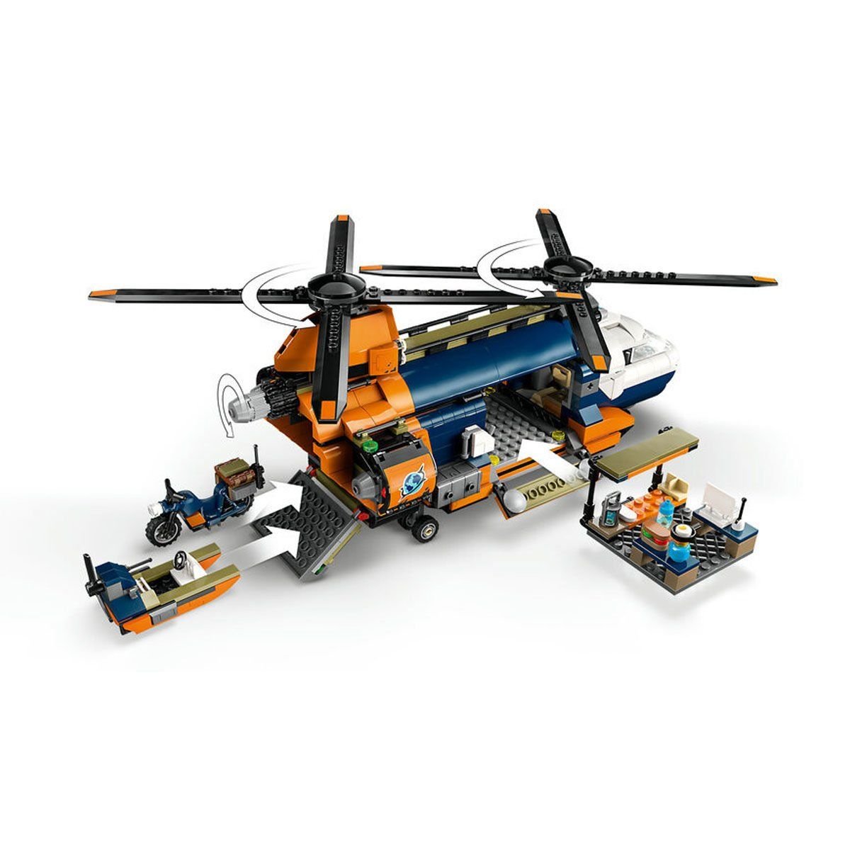Lego-Lego City Orman Kaşifinin Helikopteri Kamp Yerinde 881 Parça +8 Yaş-Lego City-5-Milagron.com
