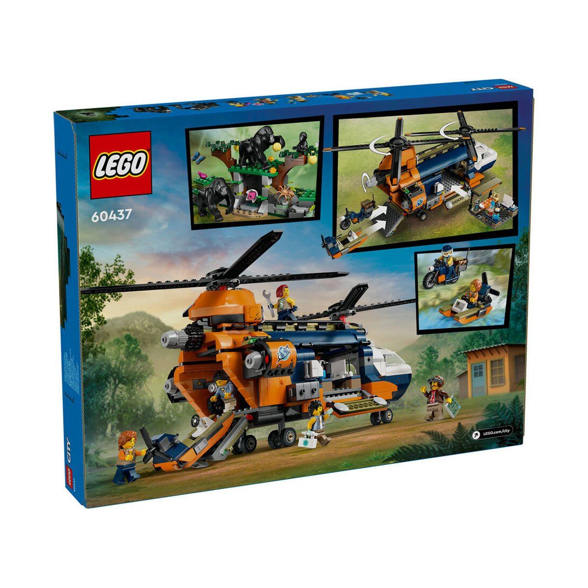 Lego-Lego City Orman Kaşifinin Helikopteri Kamp Yerinde 881 Parça +8 Yaş-Lego City-6-Milagron.com