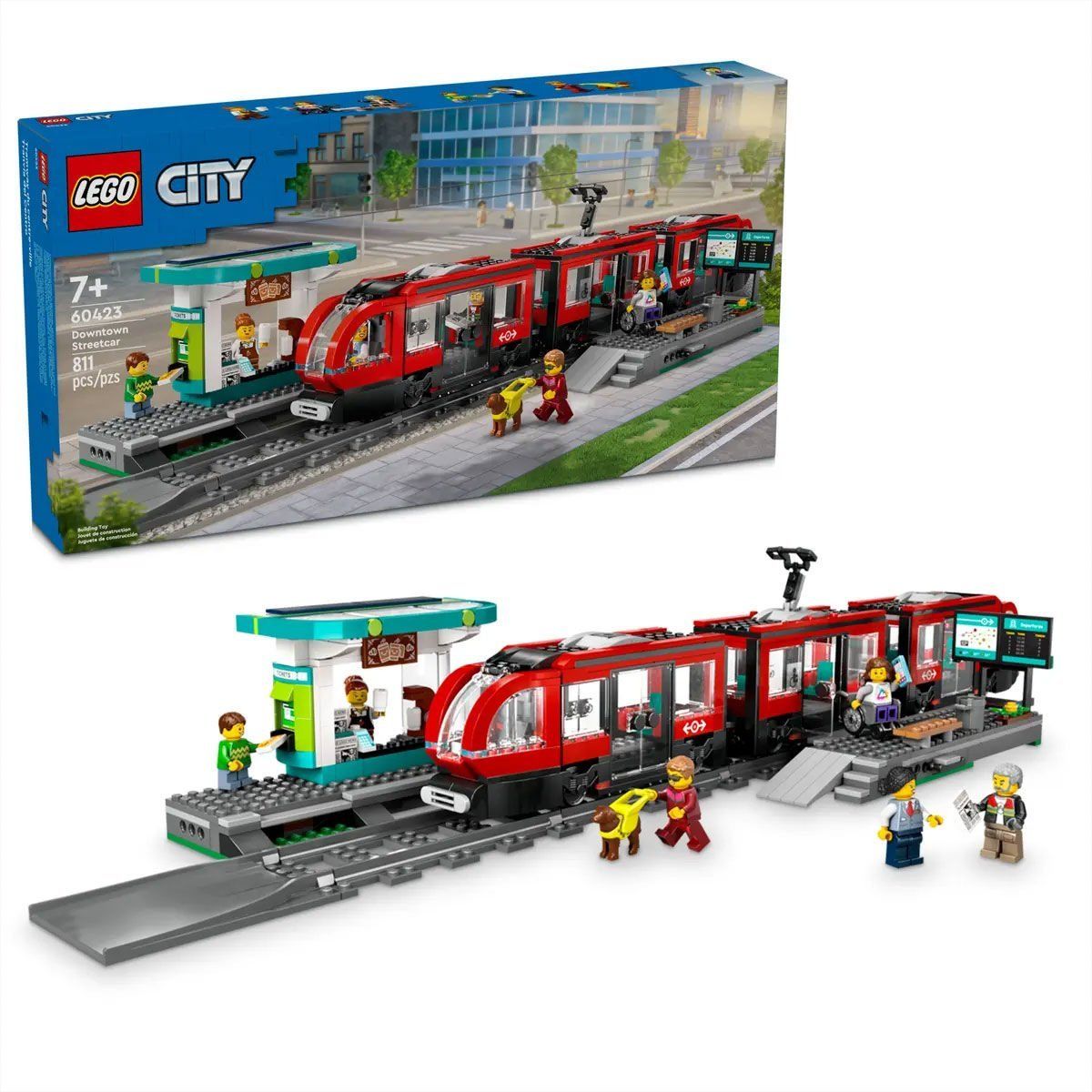 Lego-Lego City şehir Merkezi Tramvay İstasyonu 811 Parça +7 Yaş-Lego City-1-Milagron.com