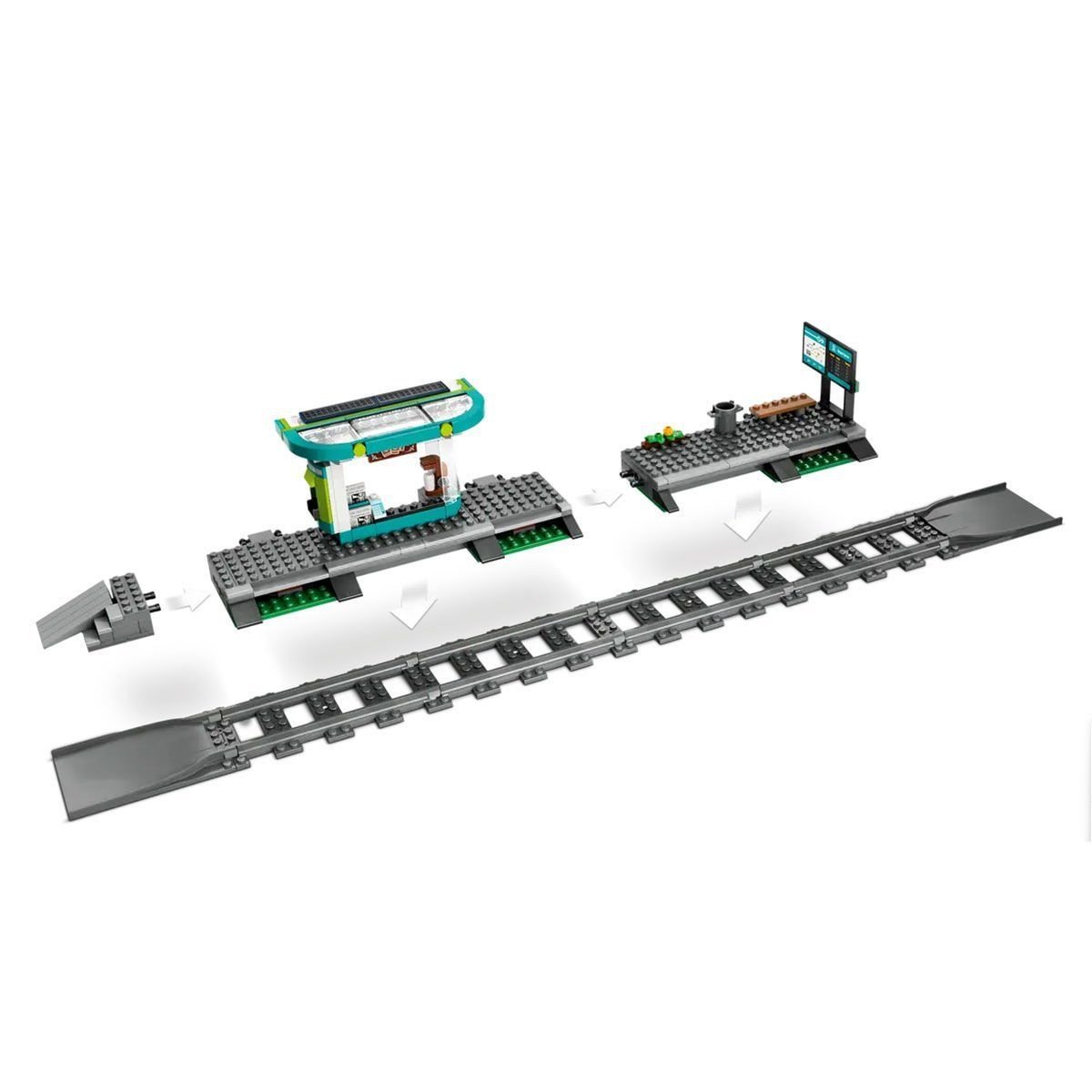 Lego-Lego City şehir Merkezi Tramvay İstasyonu 811 Parça +7 Yaş-Lego City-4-Milagron.com