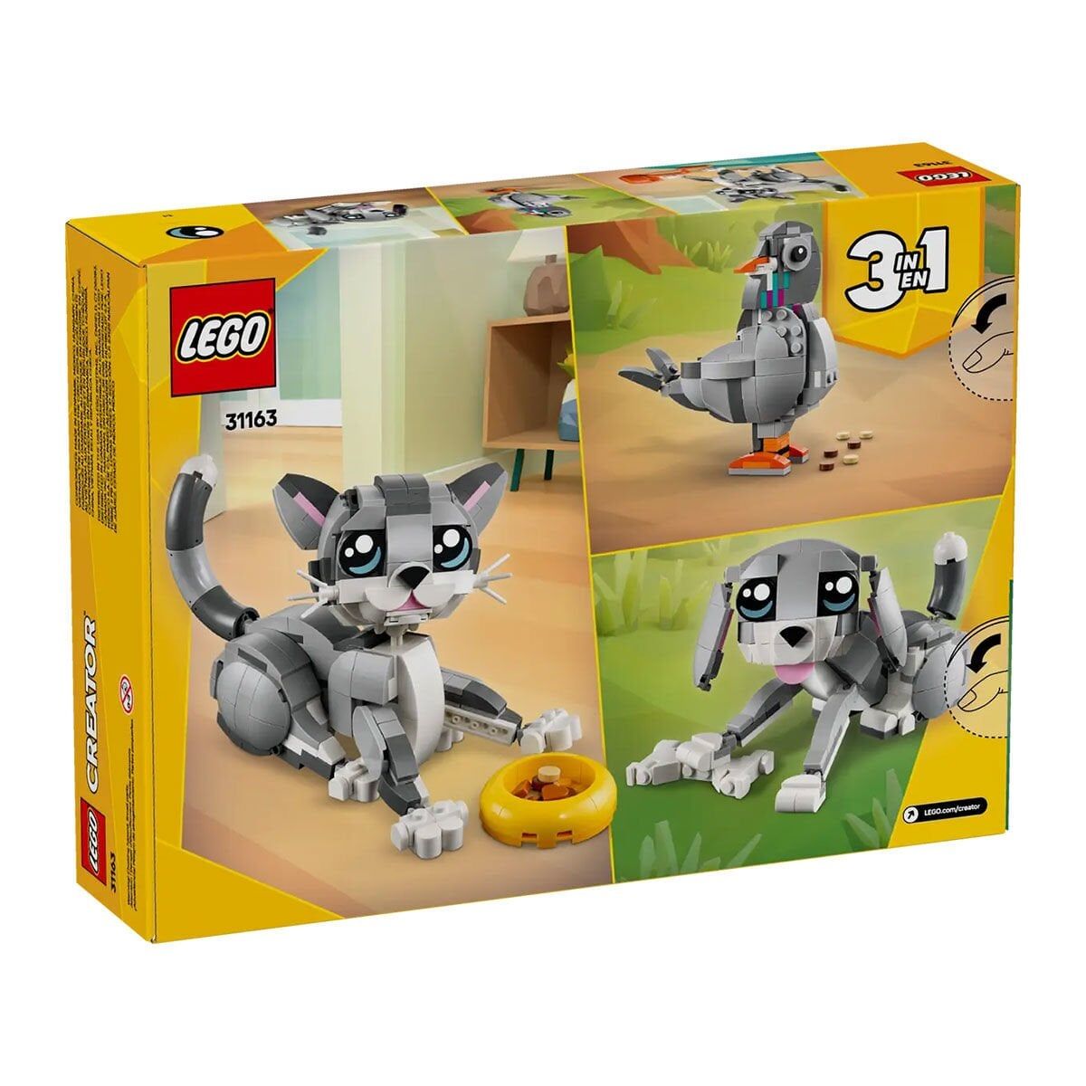 31163 Lego Creator 3In1 - Oyunbaz Kedi 407 Parça +8 Yaş