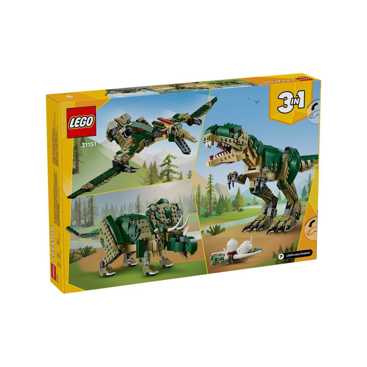 Lego-Lego Creator 3ü1 Arada T. Rex 626 Parça +9 Yaş-Lego Creator-5-Milagron.com
