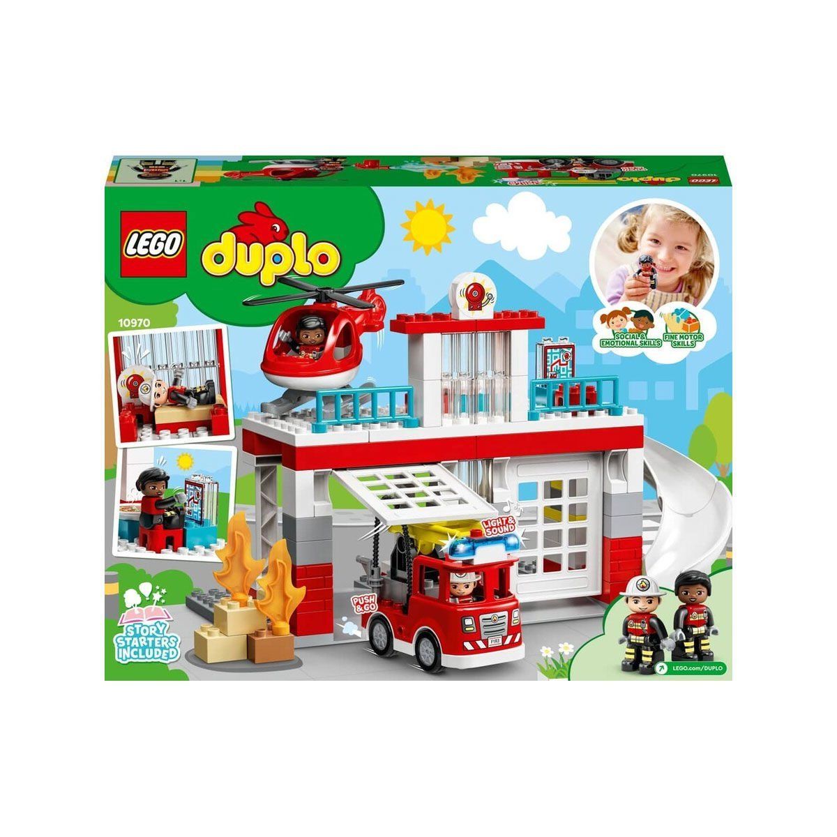 Lego-Lego Duplo İtfaiye Merkezi Ve Helikopter, 117 Parça +2 Yaş-Lego Duplo-3-Milagron.com