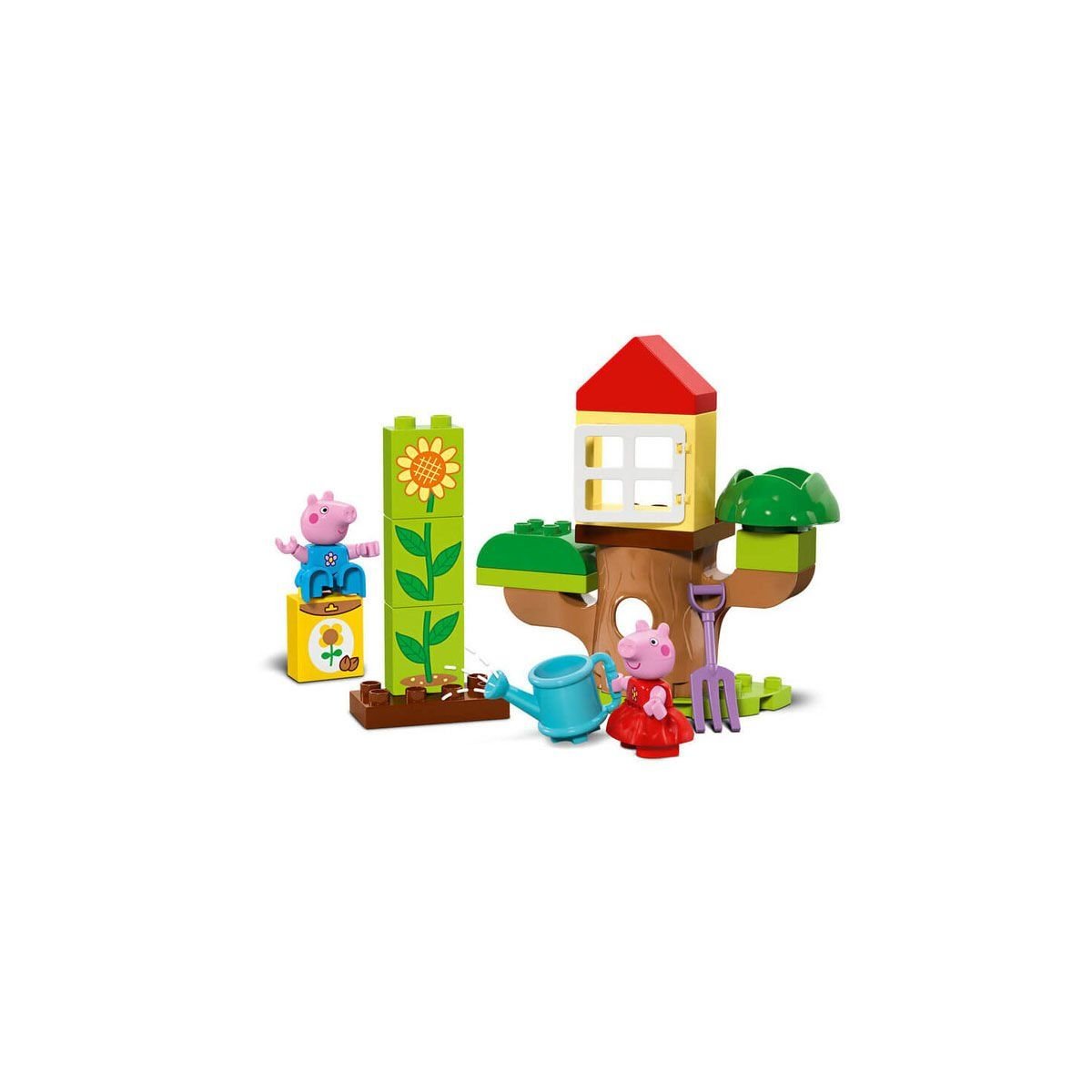 Lego-Lego Duplo Peppa Pig Bahçe Ve Ağaç Ev 20 Parça +2 Yaş-Lego Duplo-2-Milagron.com
