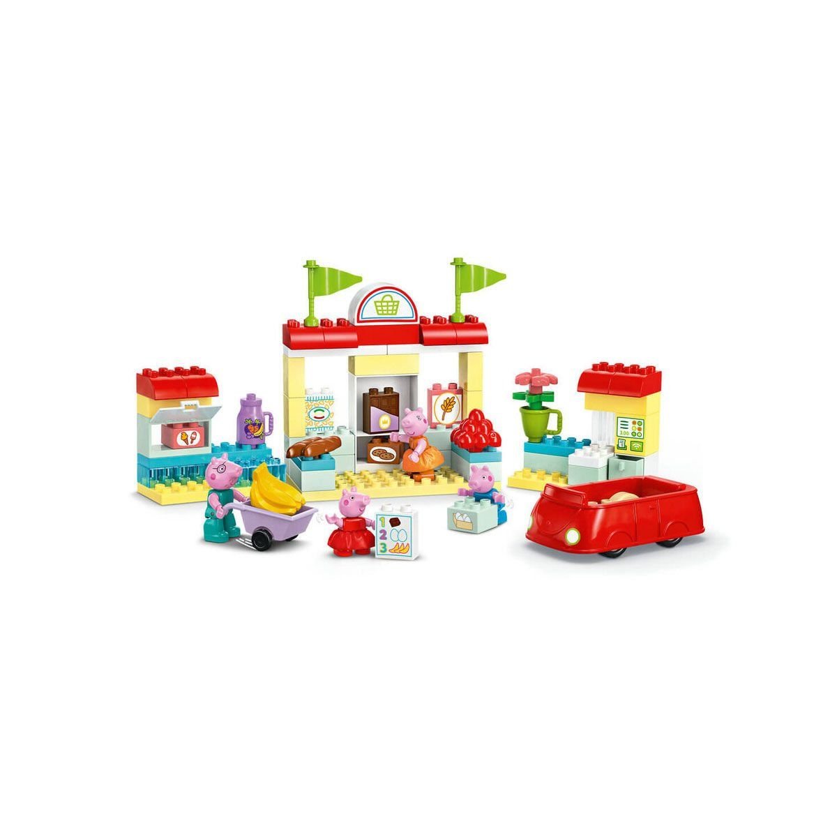 Lego-Lego Duplo Peppa Pig Süpermarket 70 Parça +2 Yaş-Lego Duplo-3-Milagron.com