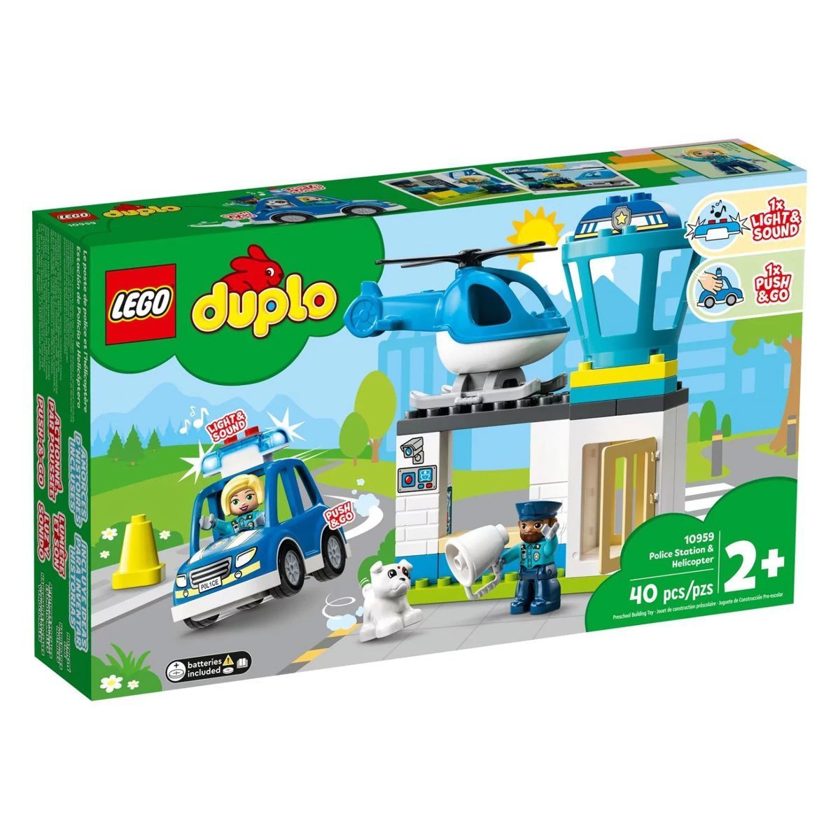 Lego-Lego Duplo Polis Merkezi Ve Helikopter 40 Parça +2 Yaş-Lego Duplo-1-Milagron.com