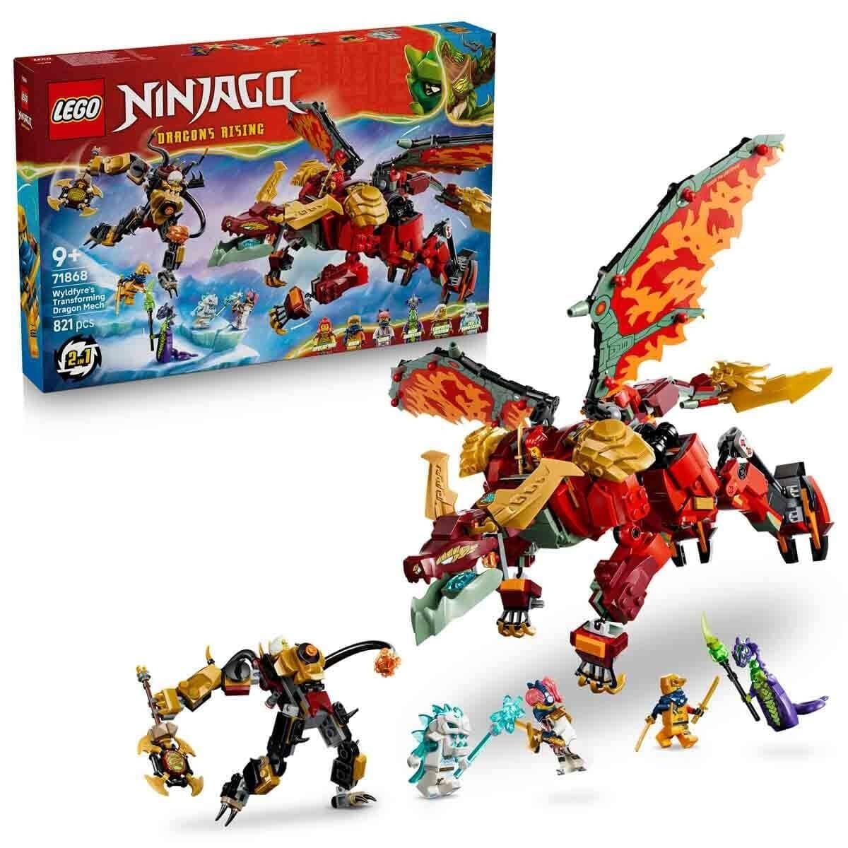 71868 Lego Ninjago Wyldfyreın Dönüşen Ejderha Robotu 821 Parça +9 Yaş