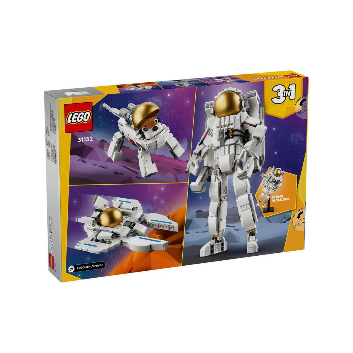 Lego-Lego® Creator 3’ü1 Arada Uzay Astronotu 647 Parça +9 Yaş-Lego Creator-5-Milagron.com
