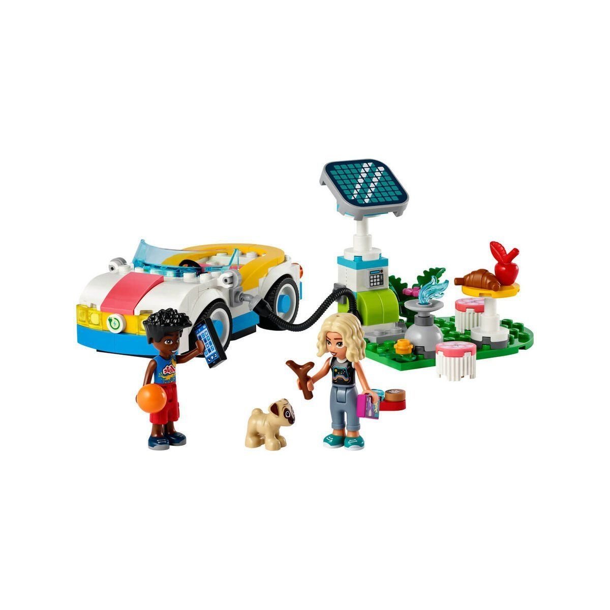 Lego-Lego® Friends Elektrikli Araba Ve Şarj İstasyonu 170 Parça +6 Yaş-Lego Friends-2-Milagron.com