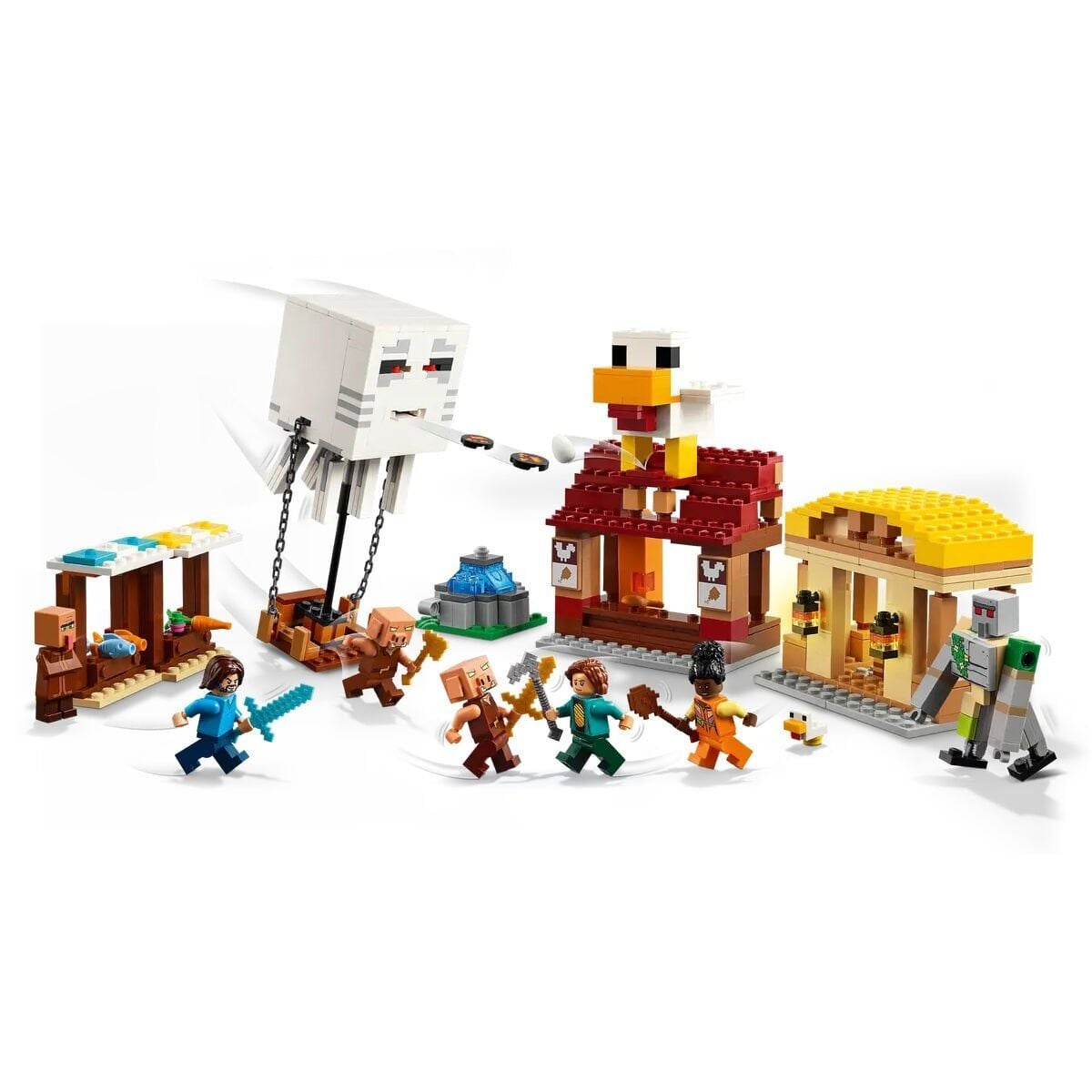 21273 Lego Minecraft The Ghast Balloon Köy Saldırısı 555 Parça +10 Yaş
