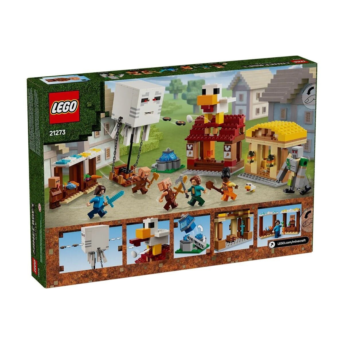 21273 Lego Minecraft The Ghast Balloon Köy Saldırısı 555 Parça +10 Yaş