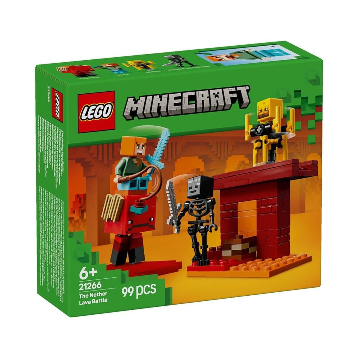 21266 Lego Minecraft Nether Lav Savaşı 99 Parça +6 Yaş