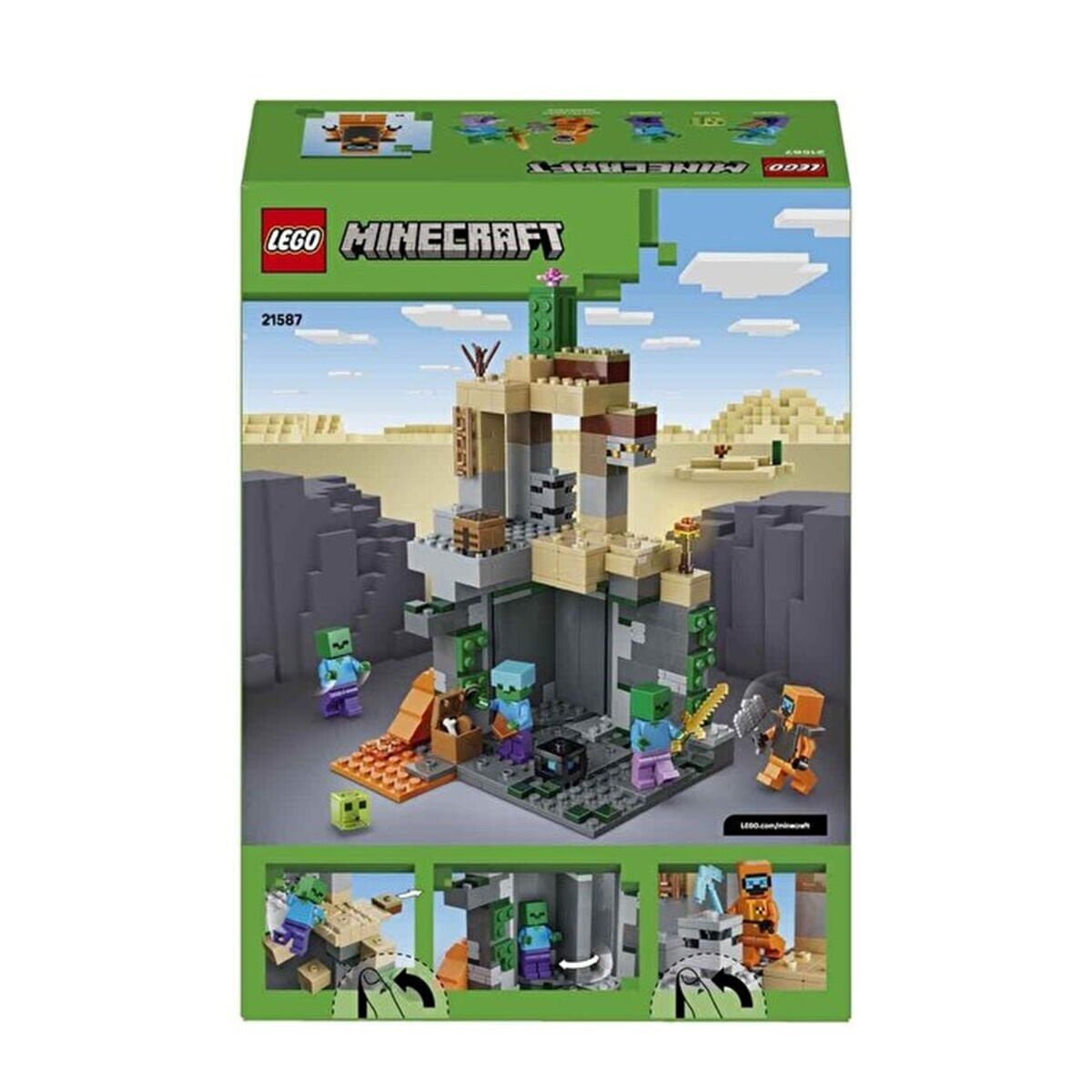 21587 Lego Minecraft Zombi Zindanı 284 Parça +8 Yaş
