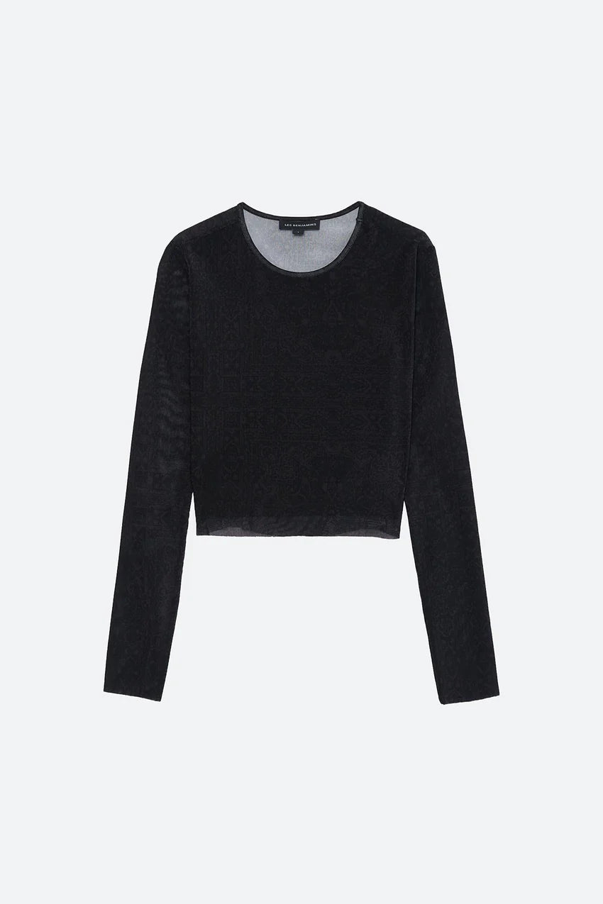 Les Benjamins-Blouse 001-Crop Top-7-Milagron.com