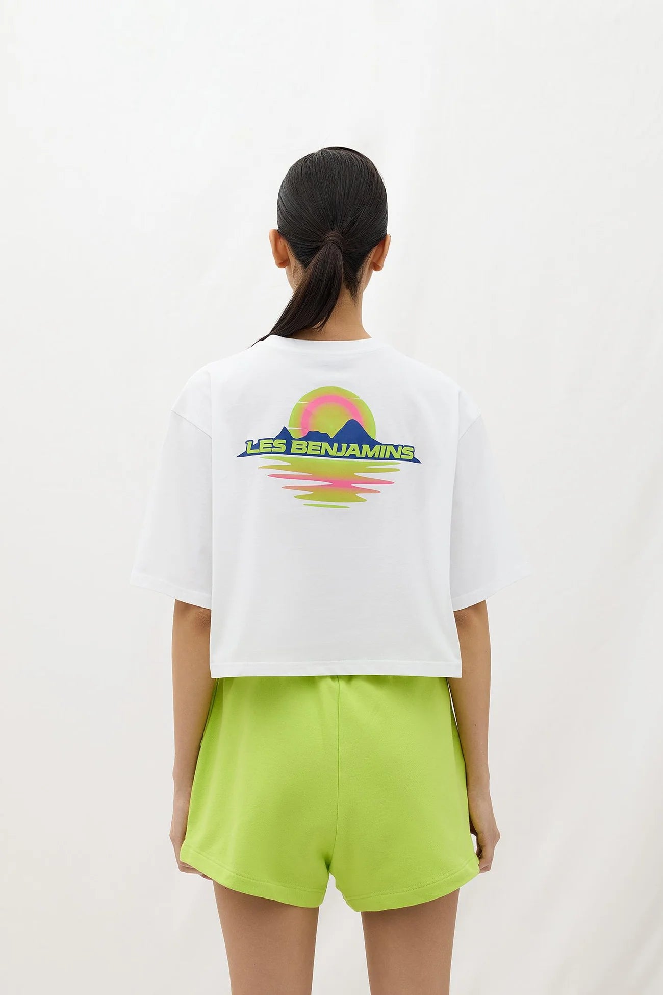 Les Benjamins-Crop Oversized Tee 022-Crop Top-4-Milagron.com