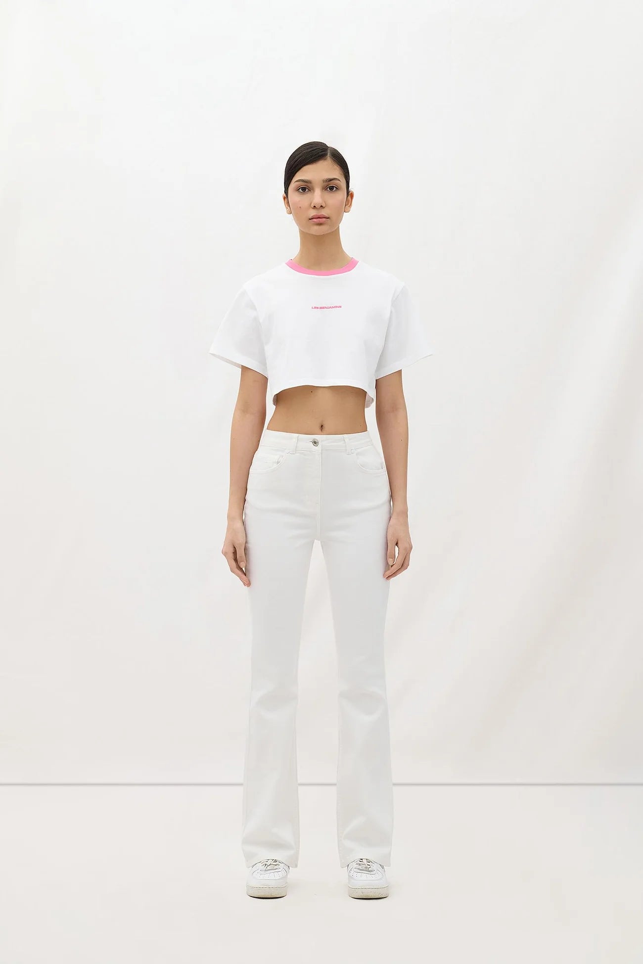 Les Benjamins-Crop Tee 002-Crop Top-2-Milagron.com