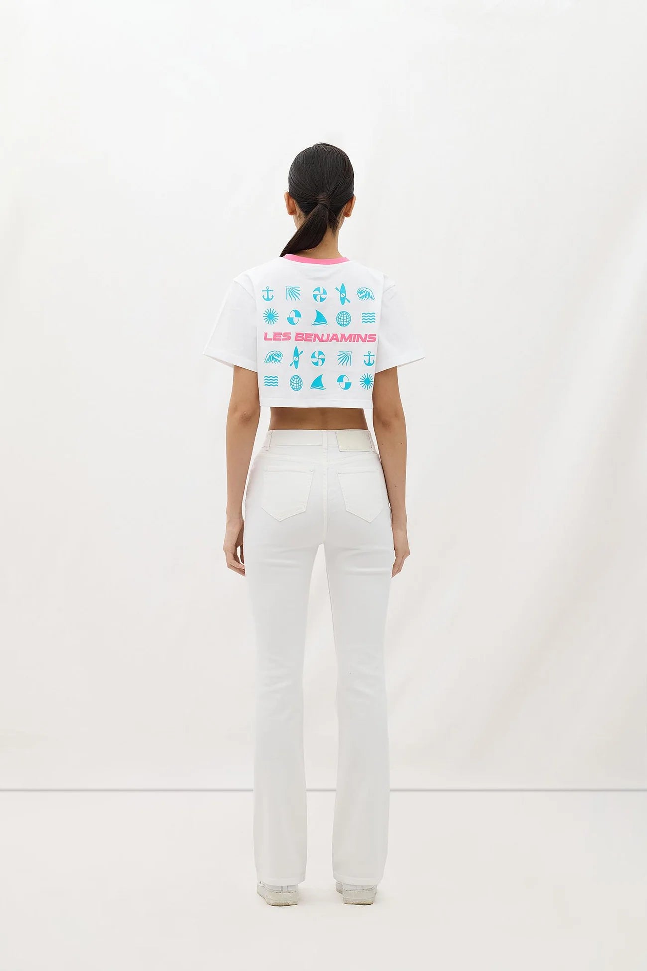 Les Benjamins-Crop Tee 002-Crop Top-4-Milagron.com