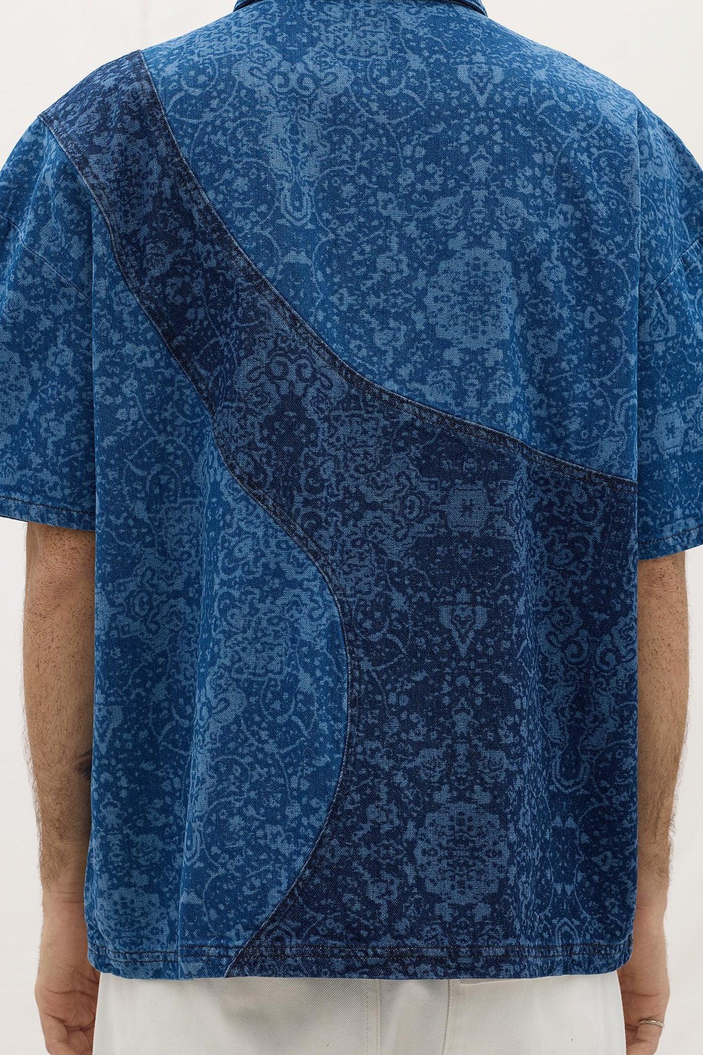 Les Benjamins-Denim Polo Tee 001-T-Shirts-6-Milagron.com