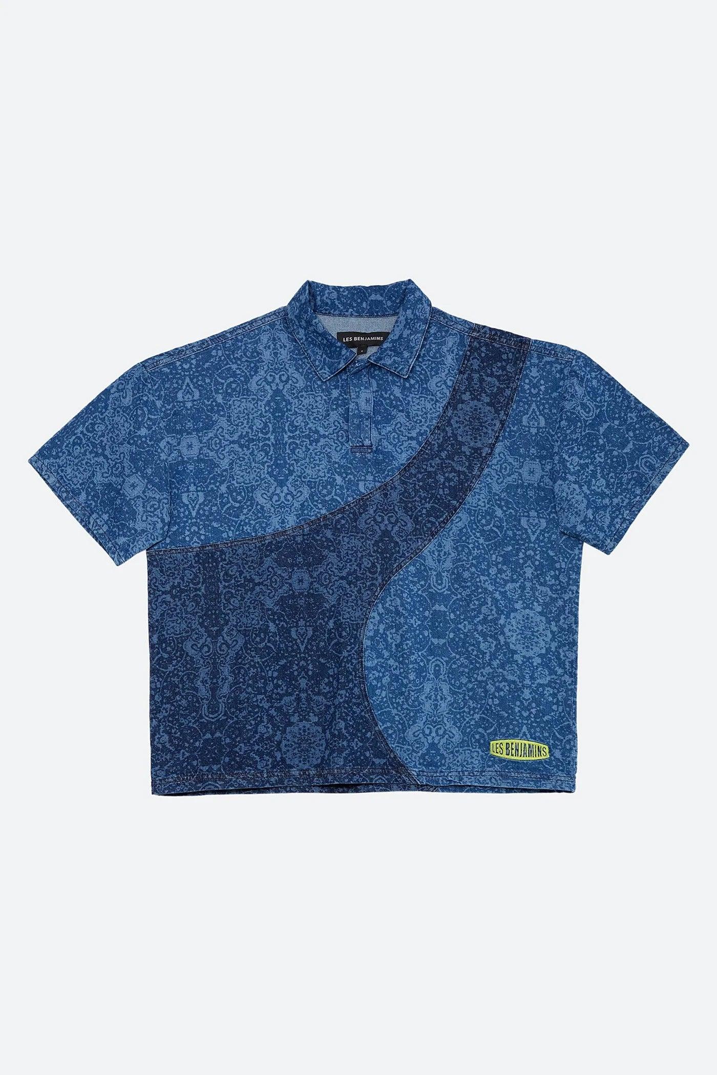 Les Benjamins-Denim Polo Tee 001-T-Shirts-8-Milagron.com
