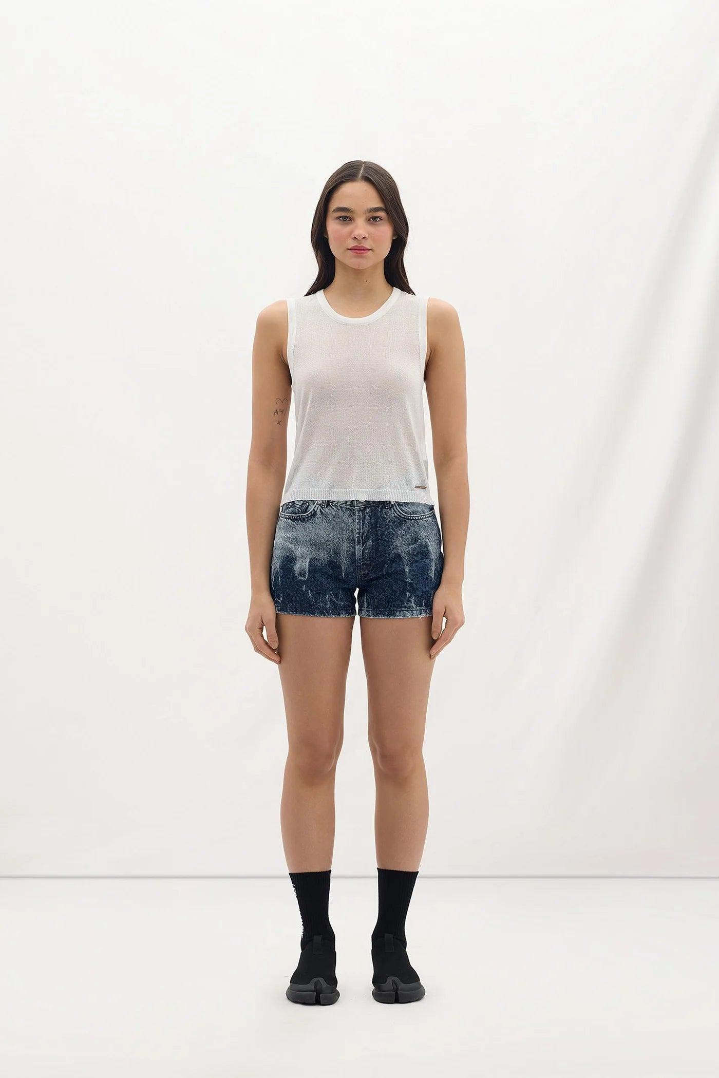 Les Benjamins-Denim Short 003-Şort-1-Milagron.com