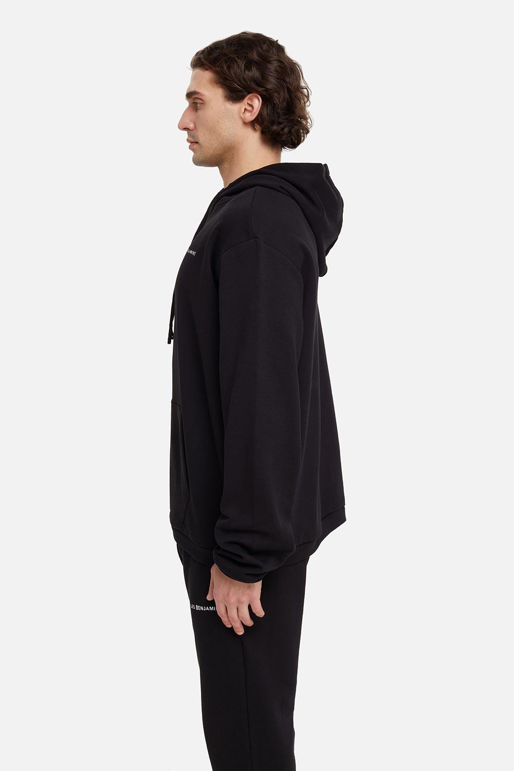 Les Benjamins-Hoodie 001 - Black-Sweatshirts & Hoodies-3-Milagron.com