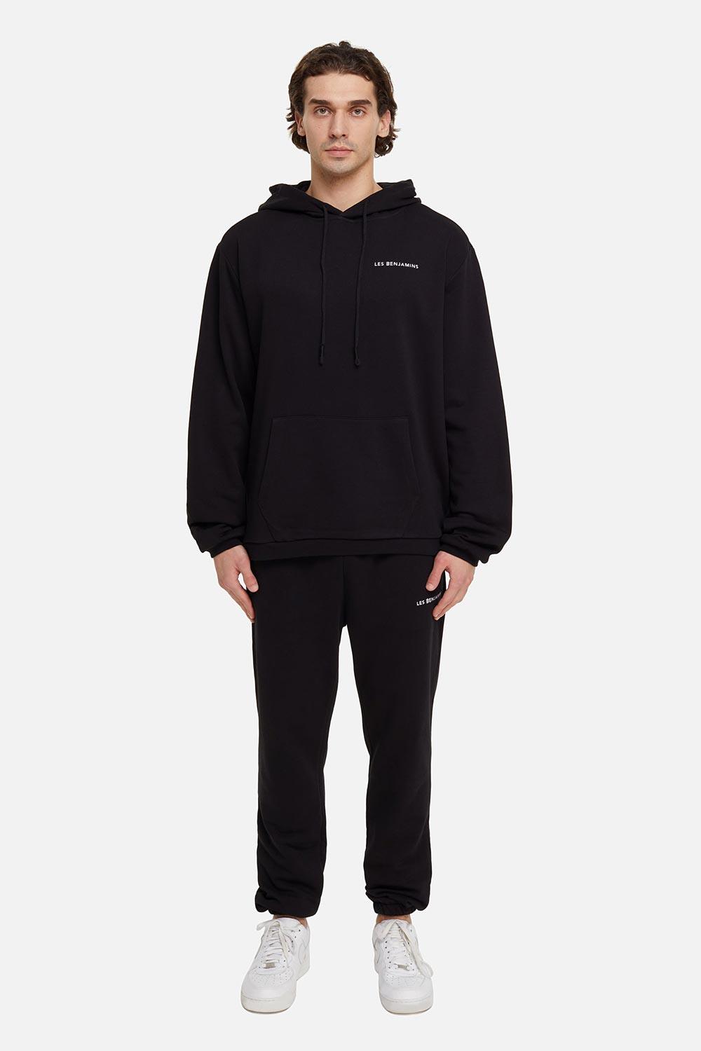 Les Benjamins-Hoodie 001 - Black-Sweatshirts & Hoodies-4-Milagron.com