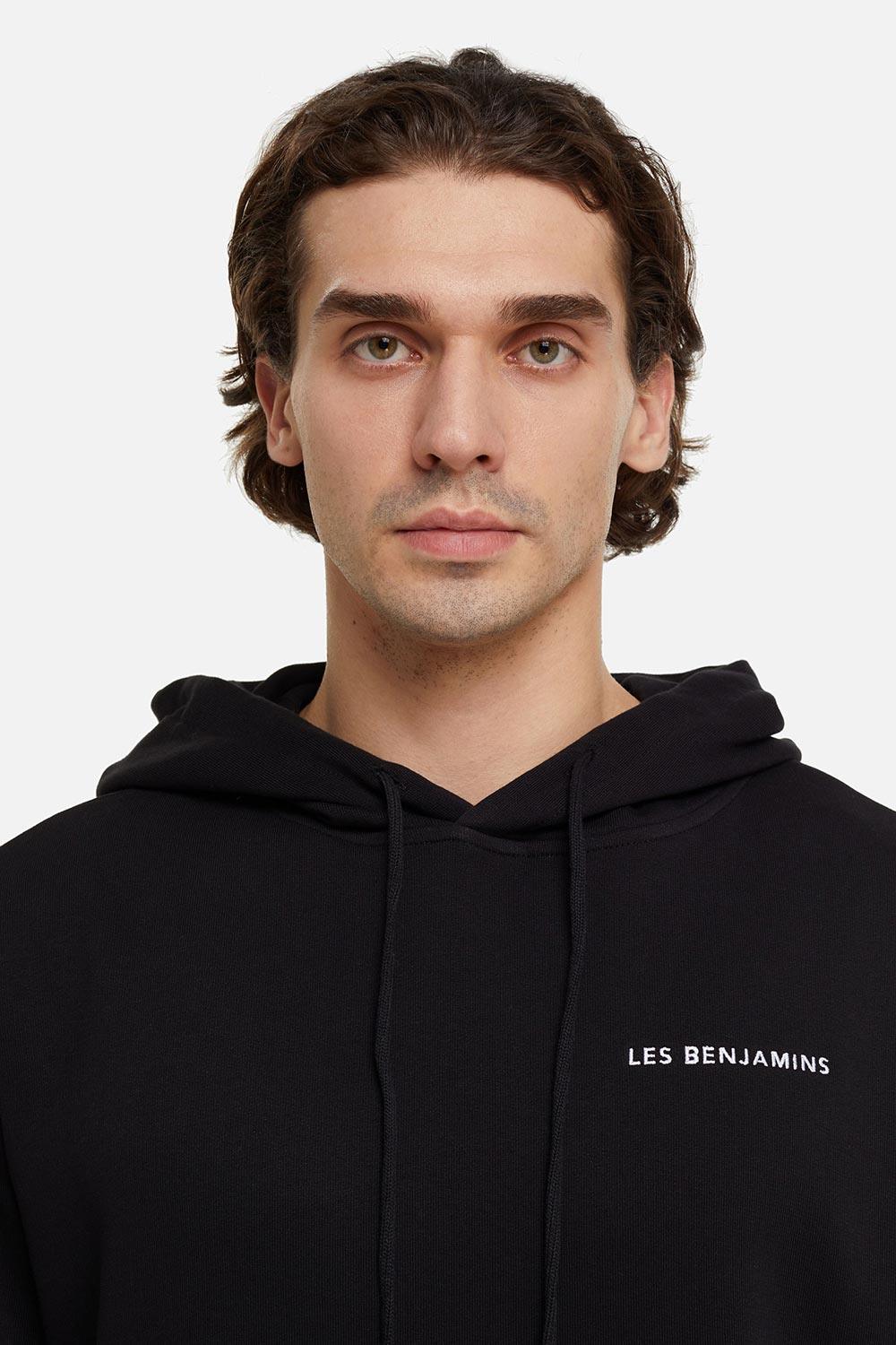 Les Benjamins-Hoodie 001 - Black-Sweatshirts & Hoodies-5-Milagron.com