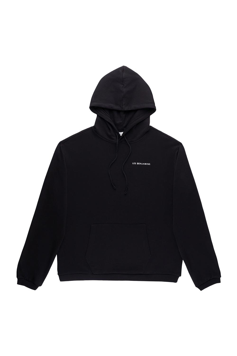 Les Benjamins-Hoodie 001 - Black-Sweatshirts & Hoodies-6-Milagron.com