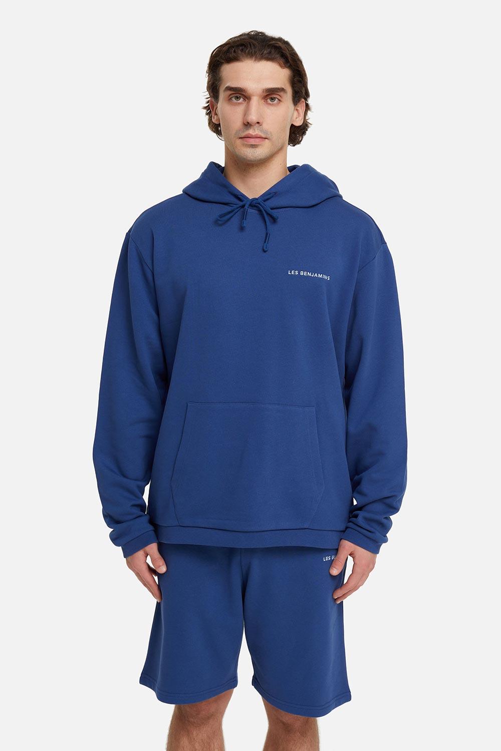 Les Benjamins-Hoodie 002 - Navy-Sweatshirts & Hoodies-1-Milagron.com