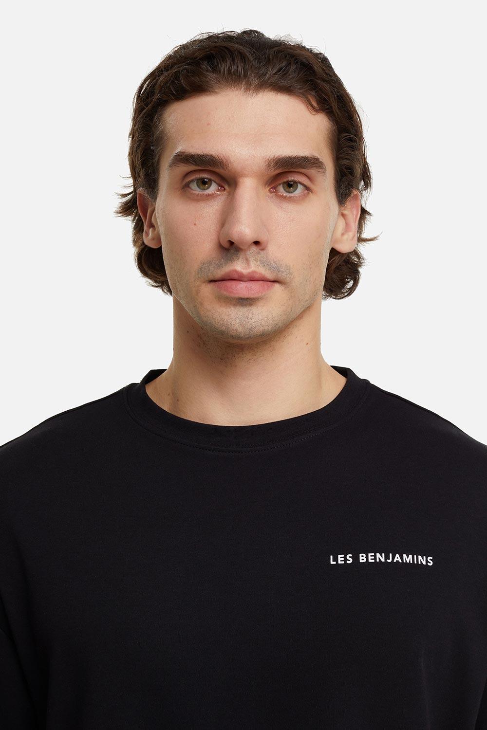 Les Benjamins-Oversized Tee 001 - Black-T-Shirts-4-Milagron.com