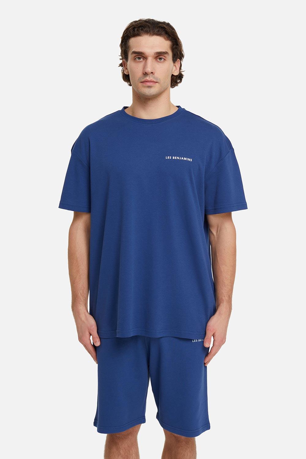 Les Benjamins-Oversized Tee 002 - Navy-T-Shirts-1-Milagron.com